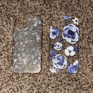 Floral and Clear Phone Case Set